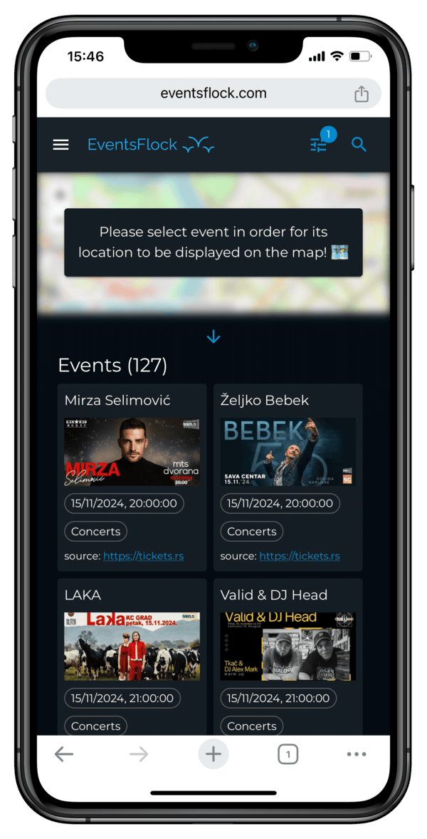 App browse events capability